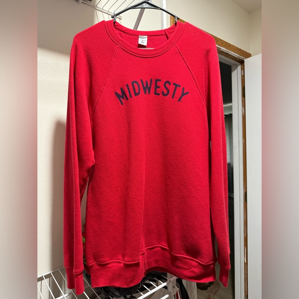 Red 'Midwesty' Sweatshirt